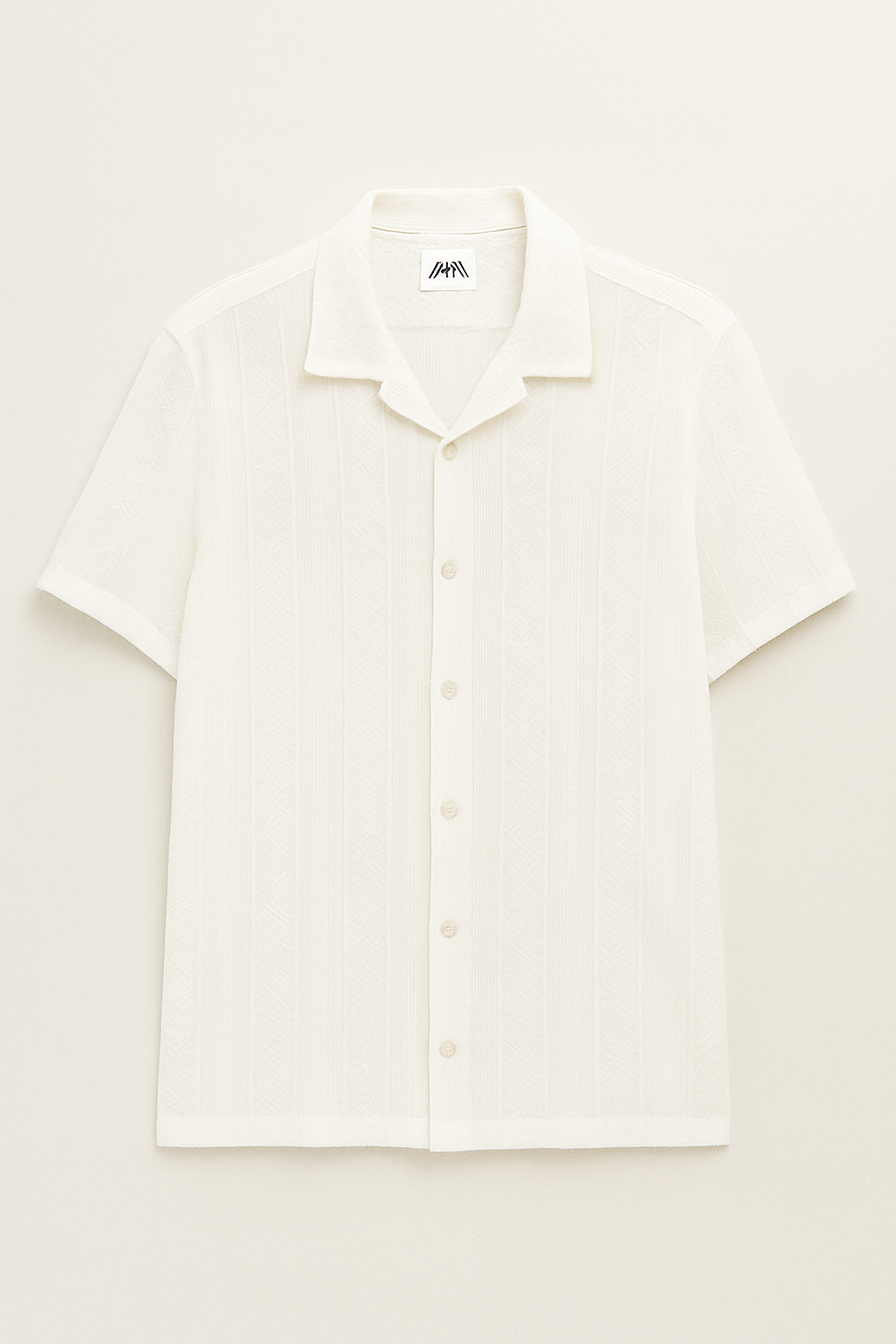 Air Breeze Cuban Collar Shirt - White