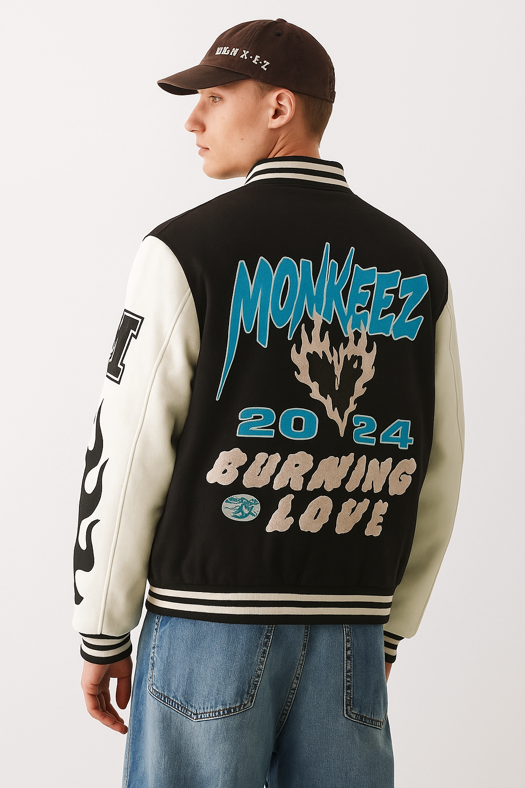 FLAMES VARSITY JACKET - UNSIEX