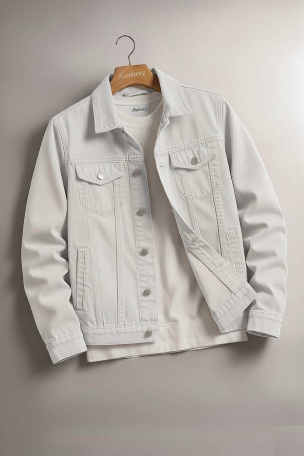 🚨LIMITED EDITION🚨 LIGHT CREAM DENIM JACKET - UNISEX